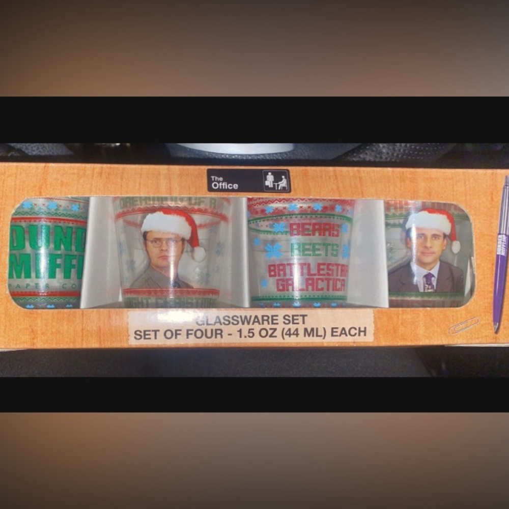 The office shot glasses